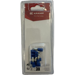 Kulkinė jungtis, mėlyna, kištukas Ø 5 mm - 1,5-2,5 mm² (10) KRLA9025P10B