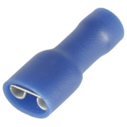 Gnybto mentė, moteriška, mėlyna 6,3x0,8 mm - 1,5-2,5 mm² (6) KRLA9155P06B