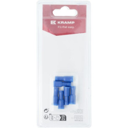 Kulkinė jungtis, moteriška, mėlyna, Ø 4 mm - 1,5-2,5 mm² (6) KRLA9030P06B