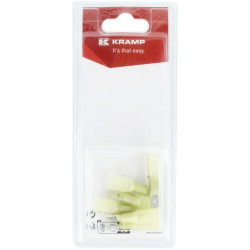 Gnybto mentės tipo kištukas, geltonas, 6,3x0,8 mm - 4,0-6,0 mm² (6) KR1440890031P06B