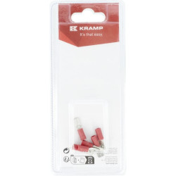 Gnybto mentė, kištukas, raudonas, 6,3x0,8 mm - 0,5-1,0 mm² (6) KRLA9140P06B