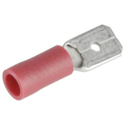 Gnybto mentė, kištukas, raudonas, 6,3x0,8 mm - 0,5-1,0 mm² (6) KRLA9140P06B