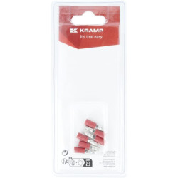 Kulkinė jungtis, raudona, kištukas, Ø 4 mm - 0,5-1,0 mm² (6) KRLA9090P06B