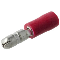 Kulkinė jungtis, raudona, kištukas, Ø 4 mm - 0,5-1,0 mm² (6) KRLA9090P06B