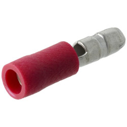 Kulkinė jungtis, raudona, kištukas, Ø 4 mm - 0,5-1,0 mm² (6) KRLA9090P06B