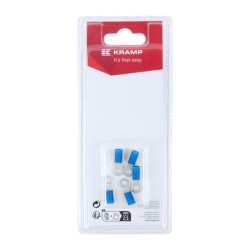 Žiedinis antgalis, mėlynas Ø4 mm - 1,5-2,5 mm² (5) KRLA9040P05B