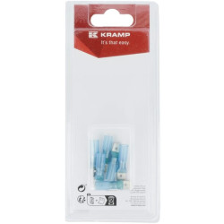 Gnybto mentės tipo kištukas, mėlynas, 6,3x0,8 mm - 1,5-2,5 mm² (6) KRKK501525P06B
