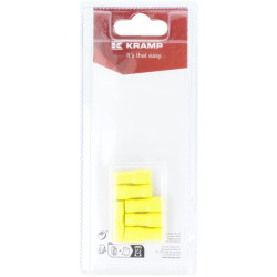 Gnybto mentė, moteriška, geltona 6,3x0,8 mm - 4,0-6,0 mm² (6) KRLA9380P06B