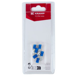 Gnybto mentės tipo kištukas, mėlynas, 6,3x0,8 mm - 1,5-2,5 mm² (6) KRLA9120P06B