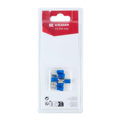 Gnybto mentė, moteriška, mėlyna 6,3x0,8 mm - 1,5-2,5 mm² (6) KRLA9015P06B