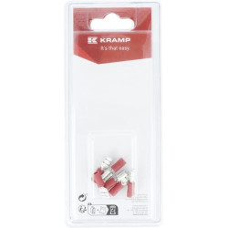 Gnybto mentė, moteriška, raudona 6,3x0,8 mm - 0,5-1,0 mm² (6) KRLA9075P06B