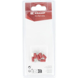 Gnybto mentė, vyriška, raudona 4,8x0,8 mm - 0,5-1,0 mm² (6) KRLA9255P06B