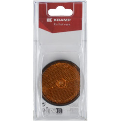 Apvalus oranžinis reflektorius Ø60 mm (2) KR484066P02B