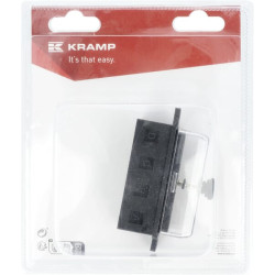 Saugiklių laikiklis 55x35 mm - 4 polių, peilis (1) KRSI150100P01B