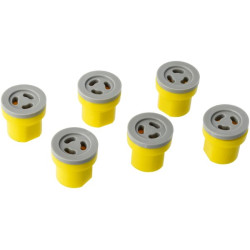 Purkštuvo antgalis geltonas 80° (6) KRATR80YELLOWP06B