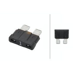 Saugiklis Standartinis peilis 32V 1A Ilgis 18,8 mm juodas Pakuotėje 5 vnt. Hella 8JS711683831