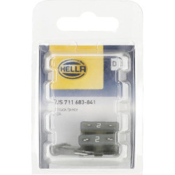 Saugiklis standartinis peilis 32V 2A Ilgis 18,8 mm pilkas Pakuotėje 5 vnt. Hella 8JS711683841