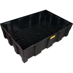 Tik išleidimo indas, plastikinis, juodas, 224 l talpos, 600 kg, 1205 x 805 x 330 mm, Cemo 8276CEMO