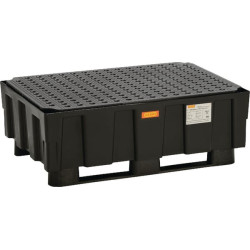 Drenažo indas, plastikinis, juodas, 224 l, talpa 600 kg, 1205 x 805 x 440 mm, Cemo 8284CEMO