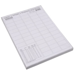 Kainoraštis 38,1x21,2 mm, lygus ant A4 formato VPM20240