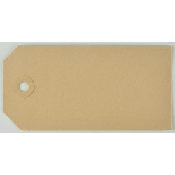 Ruda etiketė 60x120 mm, 1 skylė VPM536361