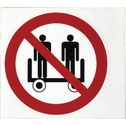 Lipdukas, draudžiantis keleiviams, Brady WB250999