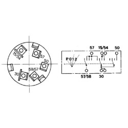 Case - IH Farmall 85A 14159000 Uždegimo jungiklis P-0-1-2, Cobo