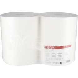 Popierinis rankšluostis, baltas ritinėlis, 36 cm x 1000 m, 1 sluoksnio, išorinis Ø330 mm, 2 ritinėliai CP11104KR