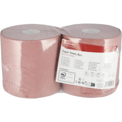 Popierinis rankšluostis, rudas ritinėlis, 21 cm x 125 m, 2 sluoksnių, išorinis Ø240 mm, reljefinis, 2 ritinėliai CP23101KR