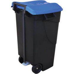 Polipropileno konteineris, juodas/mėlynas, 120 l, 600 x 568 x 886 mm, Tayg 423024TAY