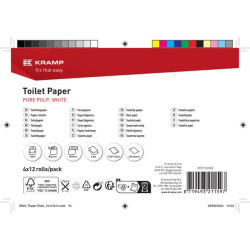 Tualetinis popierius, baltas ritinėlis, 10 cm x 28 m, 2 sluoksnių, išorinis Ø100 mm, įspaustas, 48 ​​ritinėliai CP21101KR