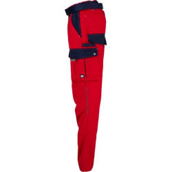 Darbo kelnės, unisex, 2XL, W41-45", raudonos/mėlynos, Kramp Original KW102030080114