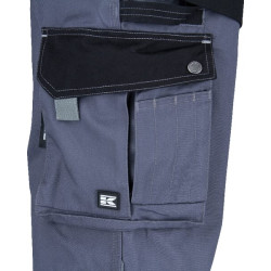 Darbo kelnės, unisex, M, W32-36", pilkos/juodos, Kramp Original KW102030090092