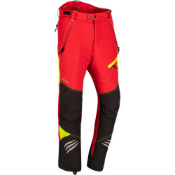 Grandininio pjūklo kelnės, M, raudonos/geltonos, Ninja 1SPO907RM