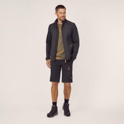 Vyriška hibridinė/flisinė striukė, tamsiai pilka XL KW506401911056