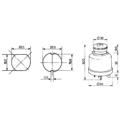 Case - IH Farmall 95A 14132000 Uždegimo jungiklis P-0-1-2, Cobo