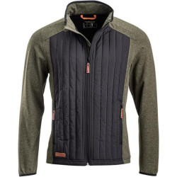 Vyriška hibridinė/flisinė striukė, alyvuogių spalvos, 2XL KW506401902060