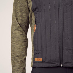 Vyriška hibridinė/flisinė striukė, alyvuogių spalvos, 2XL KW506401902060