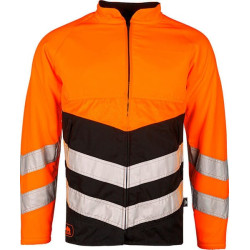 Miškininko striukė, didelio matomumo, oranžinės-juodos spalvos, 2XL dydis, „BasePro by SIP 1RI1OB2XL“.