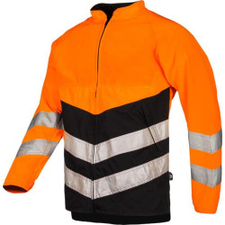 Miškininko striukė, didelio matomumo, oranžinės-juodos spalvos, XL dydis, „BasePro“ iš SIP 1RI1OBXL