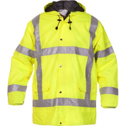 Parka striukė, gerai matoma, geltona, 3XL dydis, UK:46/EU:62, „Simply No Sweat“, „Uitdam“, „Hydrowear“, 072370FY3XL