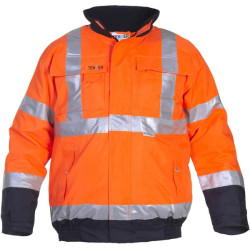 Pilotinė striukė, didelio matomumo, oranžinės-mėlynos spalvos, S dydis, UK:34/EU:48, Tenderline, Helios by Hydrowear 052000S