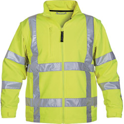Softshell striukė, geltona, L dydis, JK: 40/EU: 52-54, Thermoline, Toulon, Hydrowear, 04025980FYL