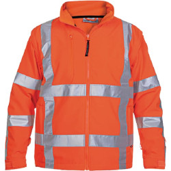 Softshell striukė, oranžinė, 4XL dydis, JK: 48/EU: 64-66, Thermoline, Toulon, Hydrowear 04025980FO4XL