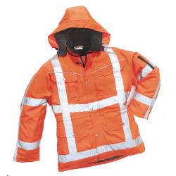 Parka striukė, oranžinė, XL dydis, UK:42/EU:56, Beaverline, Aspen, Hydrowear 046456FOXL