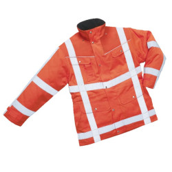 Parka striukė, oranžinė, 2XL dydis, JK: 44/EU: 58-60, „Beaverline“, „Lokeren“, „Hydrowear“, 046463FO2XL