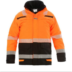 Parka striukė, gerai matoma, oranžinės-juodos spalvos, 4XL dydis, JK: 48/EU: 64-66, RS Line, Uddel by Hydrowear 072398OBP4XL