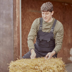 Kombinezonas, XL dydis, juodos spalvos, keturių krypčių tempimo audinys, gamintojas Kramp KW203445001106