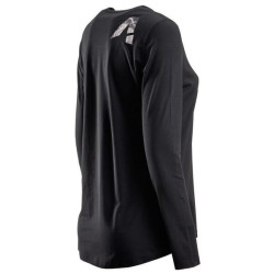 Ilgomis rankovėmis moteriškas marškinėliai, juodi, 2XL KW507102201044