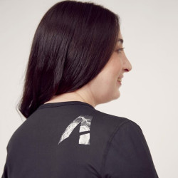 Ilgomis rankovėmis moteriškas marškinėliai, juodi XS KW507102201034
